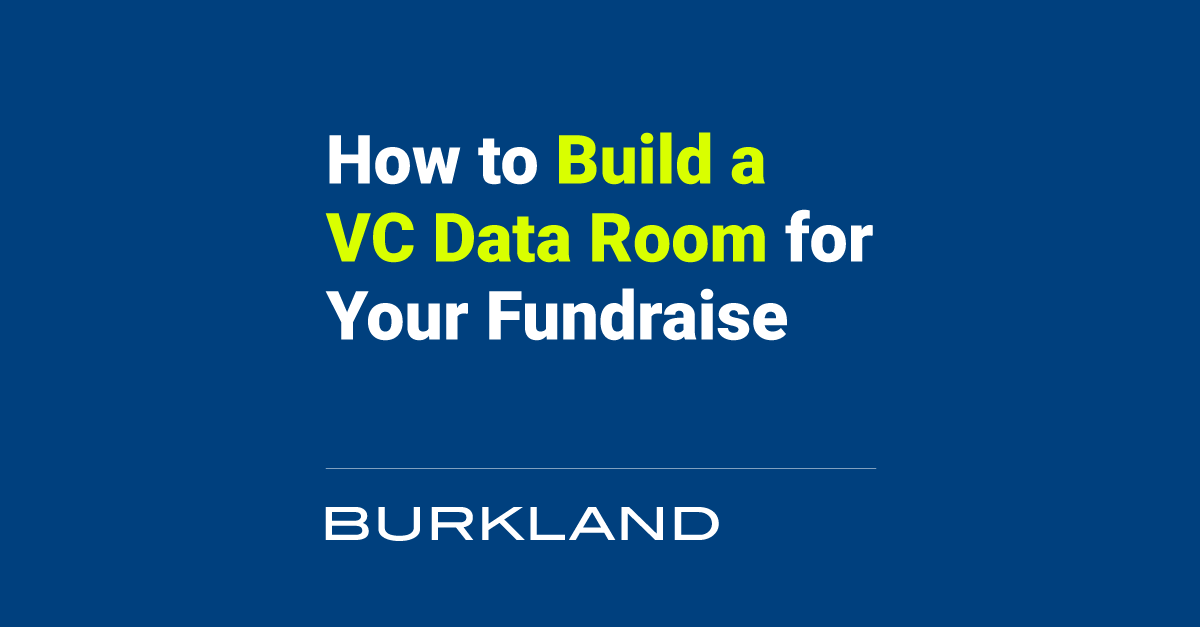 How to Build a VC Data Room for Your Fundraise